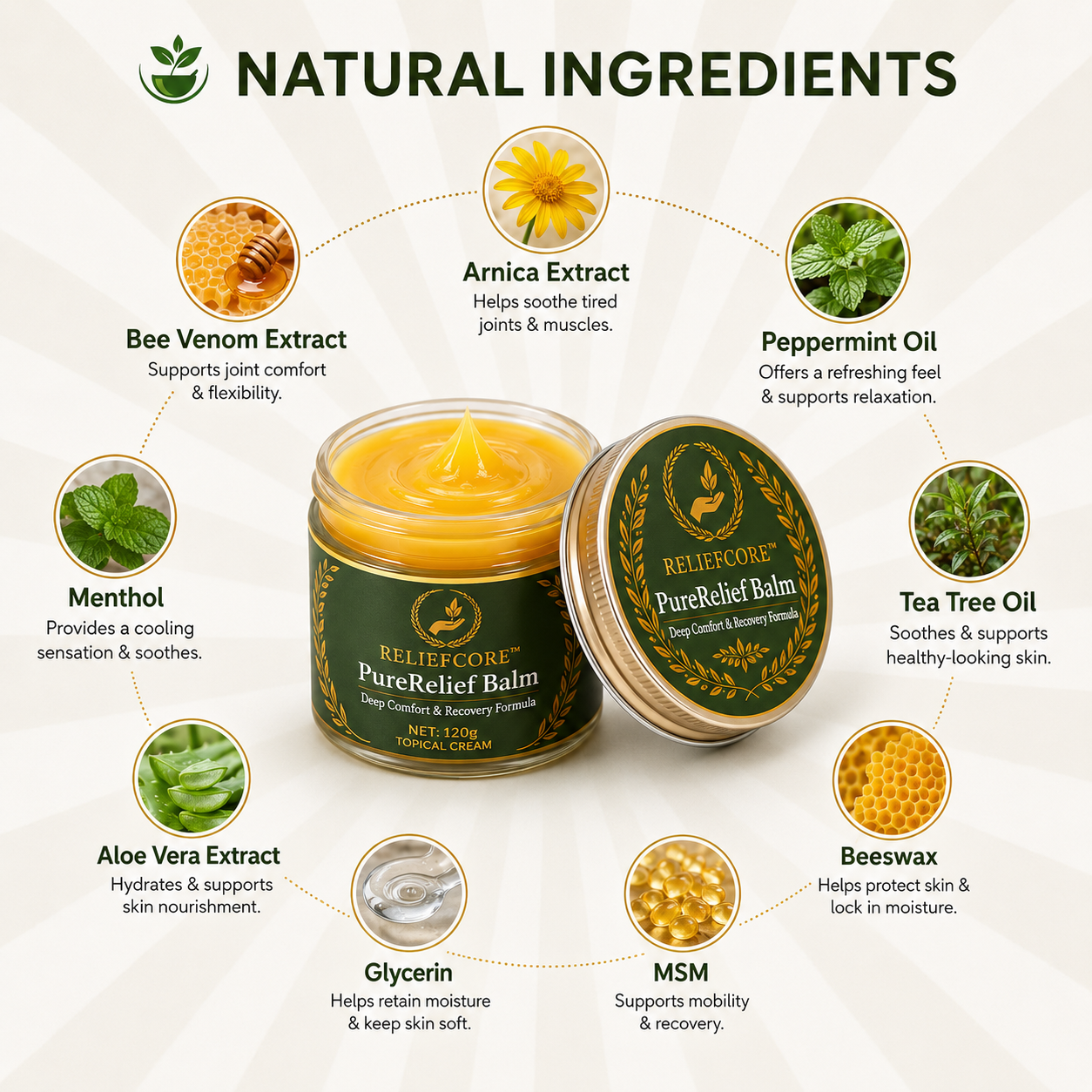 PureRelief Balm — Deep Comfort & Recovery Formula