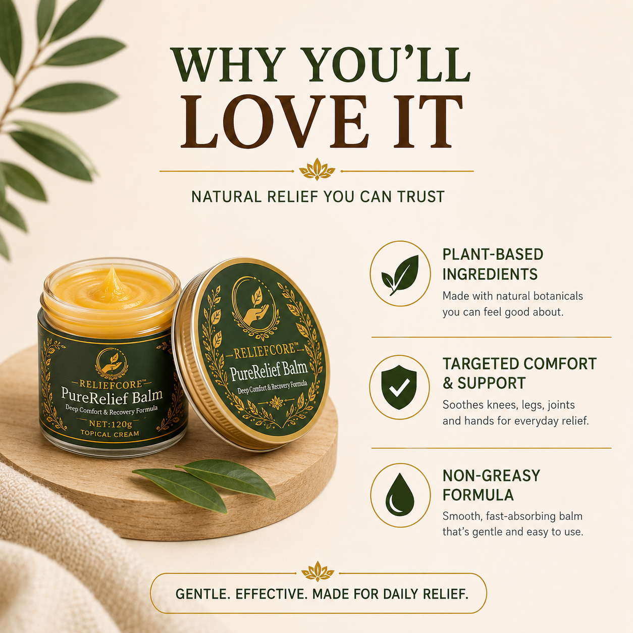 PureRelief Balm — Deep Comfort & Recovery Formula