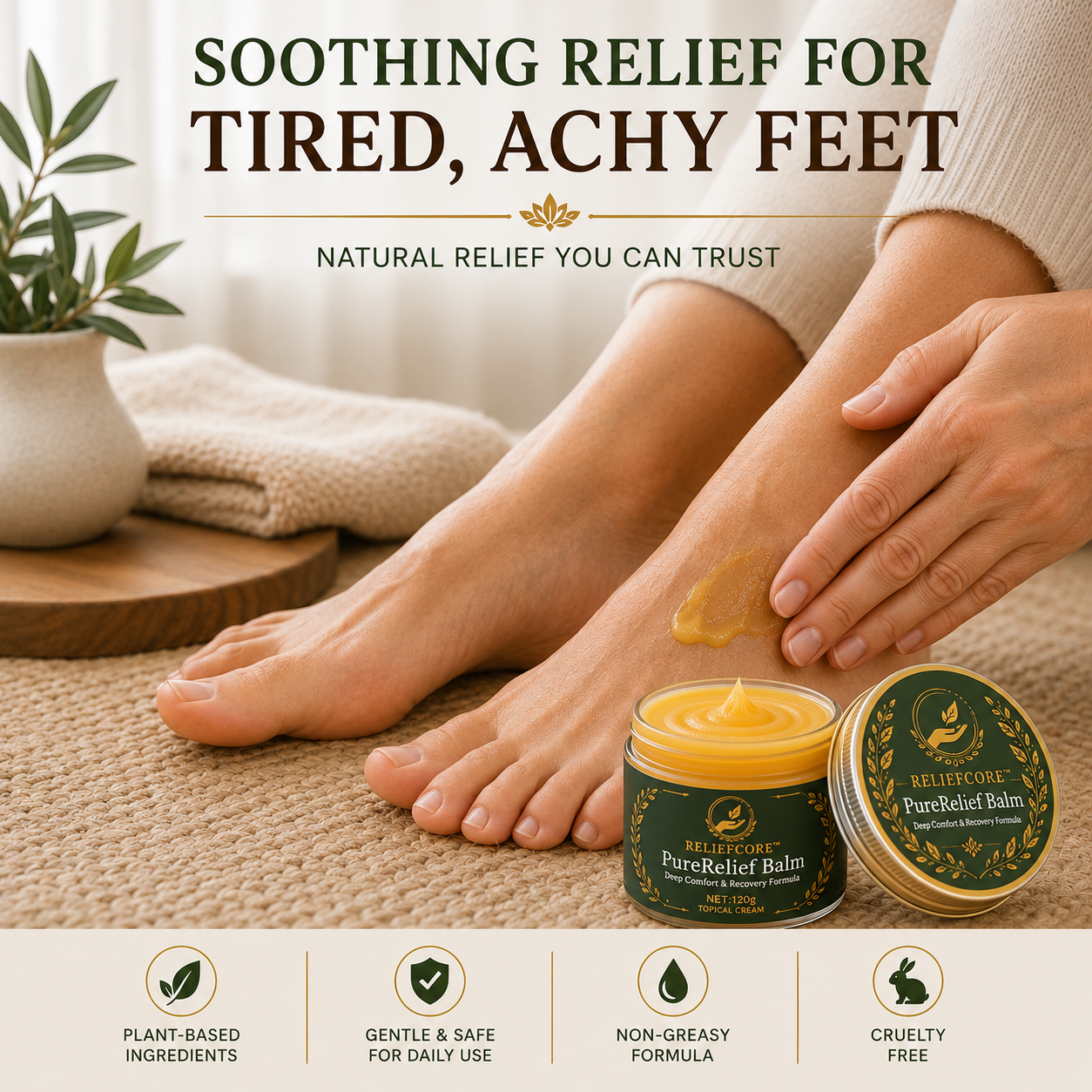 PureRelief Balm — Deep Comfort & Recovery Formula