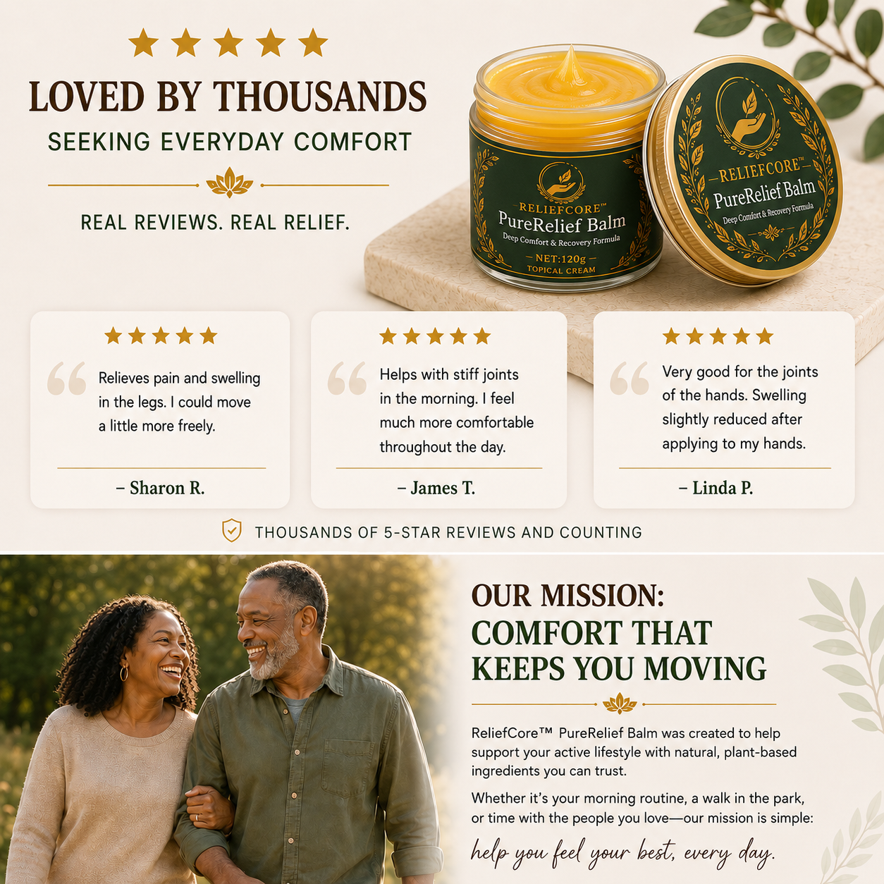 PureRelief Balm — Deep Comfort & Recovery Formula