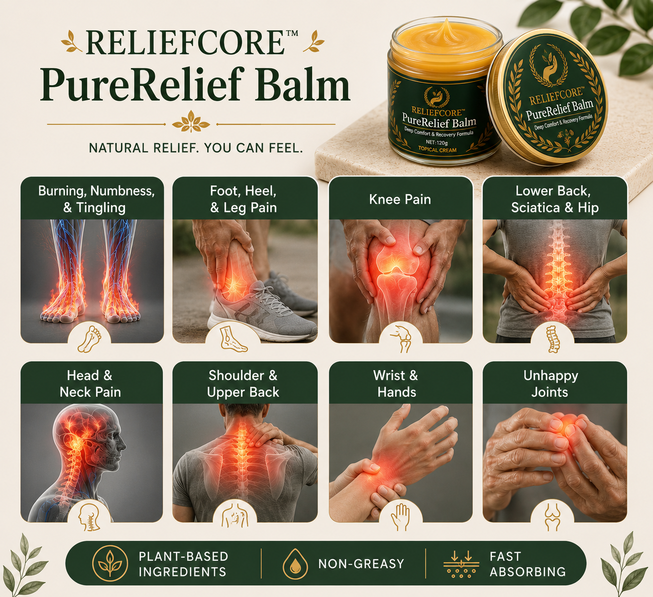 PureRelief Balm — Deep Comfort & Recovery Formula